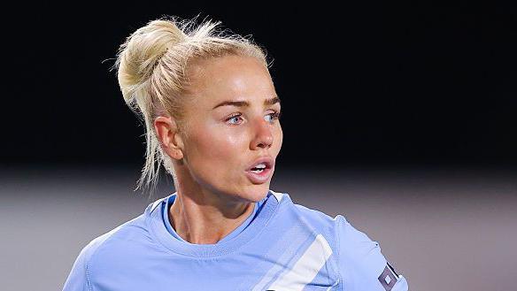 Alex Greenwood of Manchester City during the Barclays Women's Super League match between Manchester City and Brighton & Hove Albion at Joie Stadium on September 12, 2025