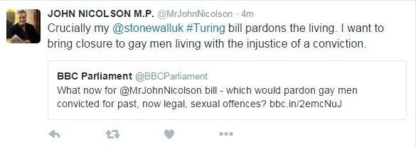 Tweet from John Nicolson