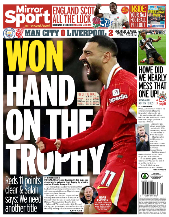 Mirror back page 