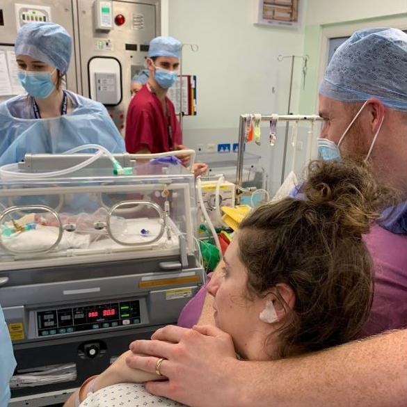 Parents in the hospital