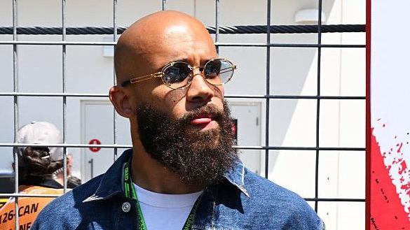 Brentford striker Bryan Mbeumo at the Canadian Grand Prix
