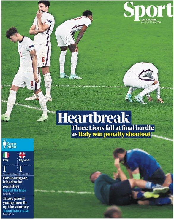Monday's Guardian back page