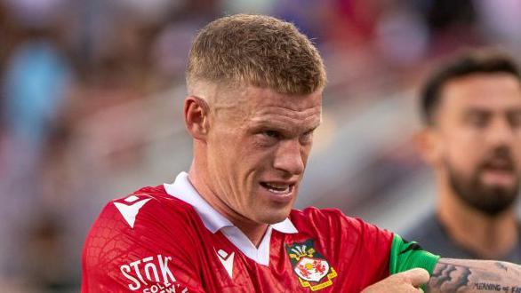 James McClean in pre-season action for Wrexham