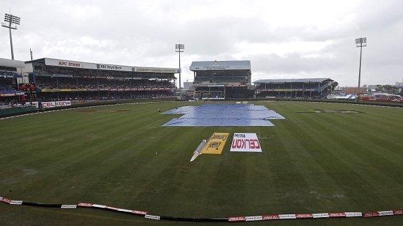 Rain at the Queen's Park Oval, Trinidad