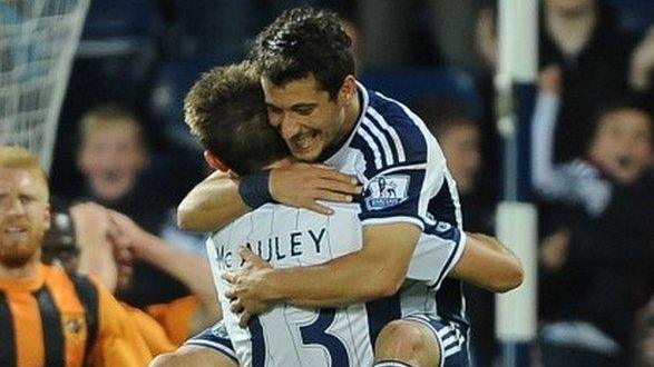 West Brom celebrate