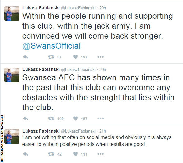 Lukasz Fabianski on Twitter