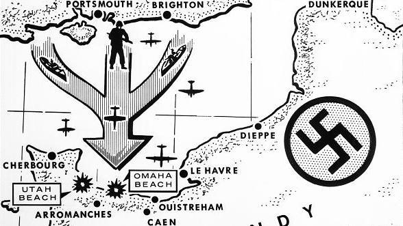 drawing of a map and plan of attack