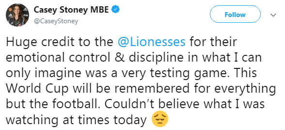 Casey Stoney tweet