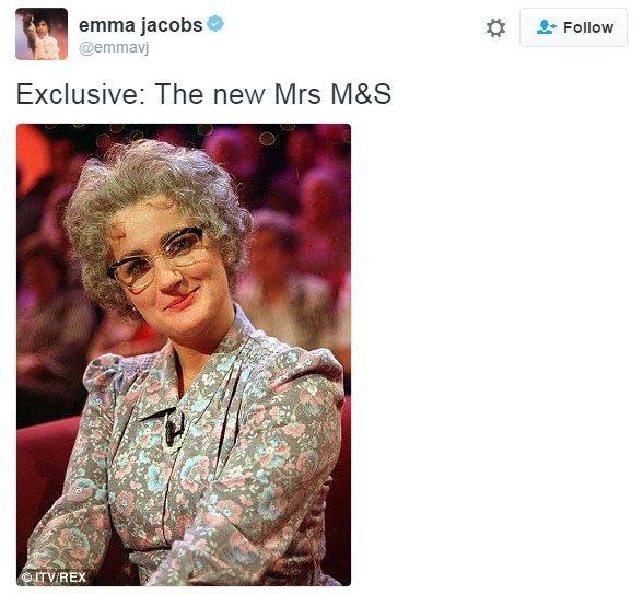 Emma Jacobs tweet of Mrs Merton