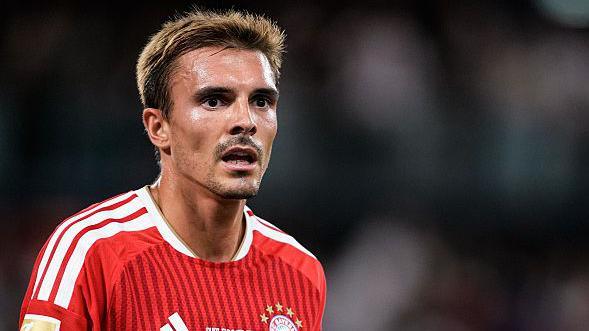 Joao Palhinha looking as he plays for Bayern Munich in pre-season