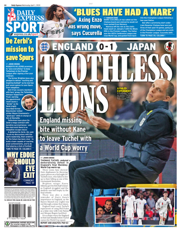 Express back page