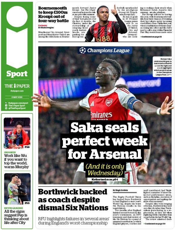 The i Paper back page