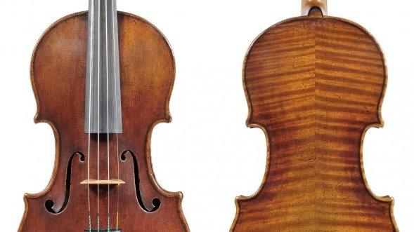 In this undated photo provided by the Milwaukee Symphony Orchestra is the 300-year-old Stradivarius violin that was stolen from MSO concertmaster Frank Almond 5 February 2014