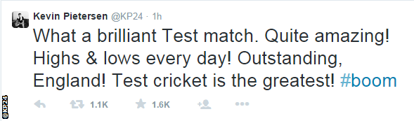 Kevin Pietersen tweet