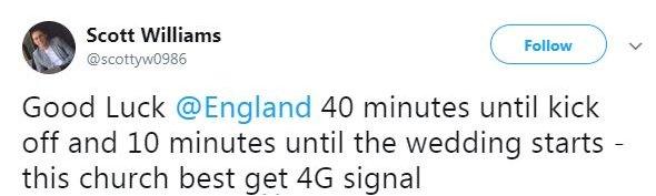 England fan tweet