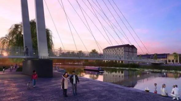 Artist impression of the new bridge 