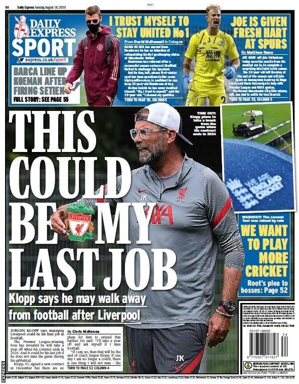 Tuesday's Daily Express