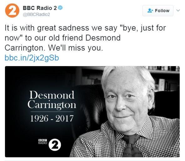 Radio 2 tweet