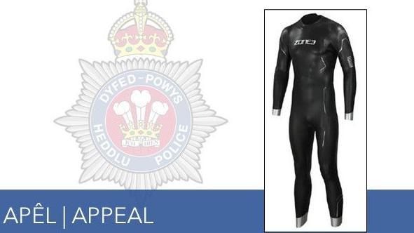 Police appeal for information for a man found dead in Claerwen Reservoir with a picture of the full-length black wetsuit he was wearing when he was recovered