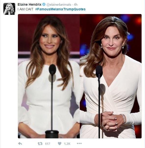 Melania and Caitlyn Jenner