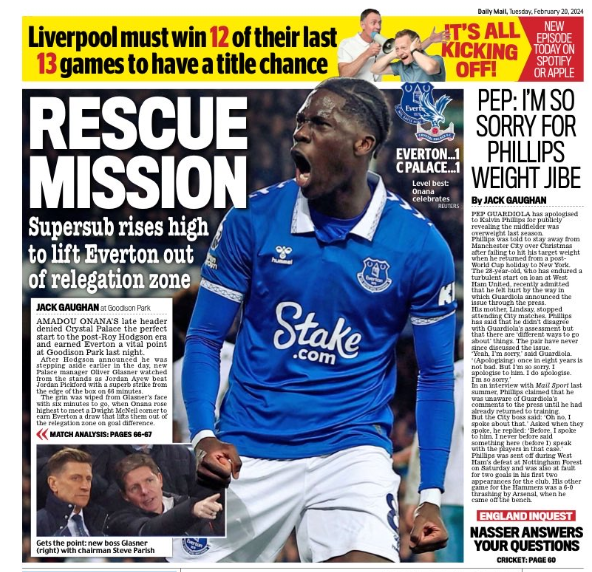 Mail back page