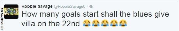 Robbie Savage tweet