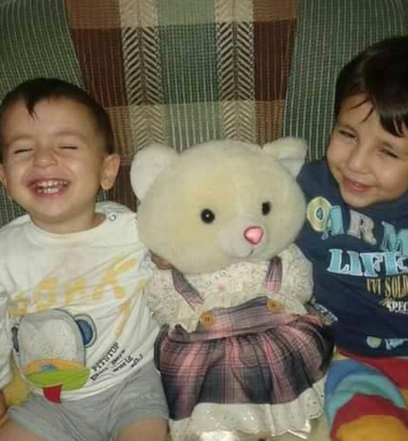 Tima Kurdi shared images like this of Alan and Ghalib in happier times