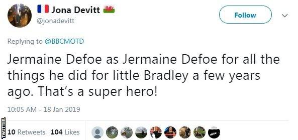 Jermain Defoe twitter