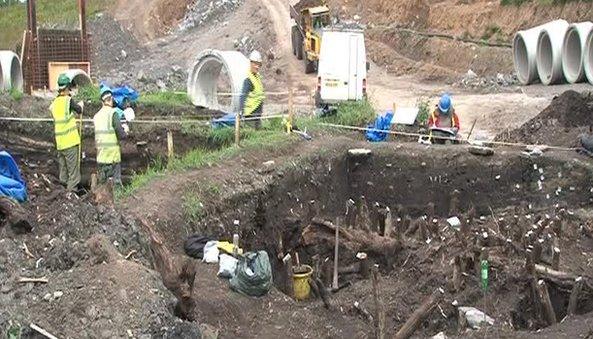 Crannog excavation