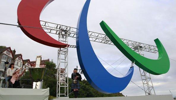 Rosie Smith lights the cauldron