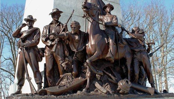 A memorial at Gettysburg