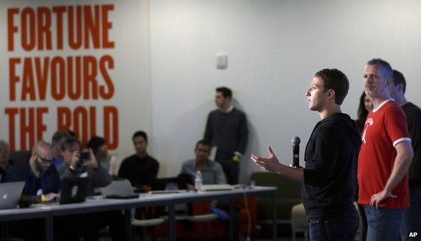 Mark Zuckerberg and Lars Rasmussen