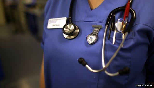 Nurse with stethoscope