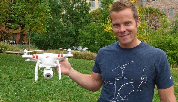 Colin Guinn holding Phantom 2