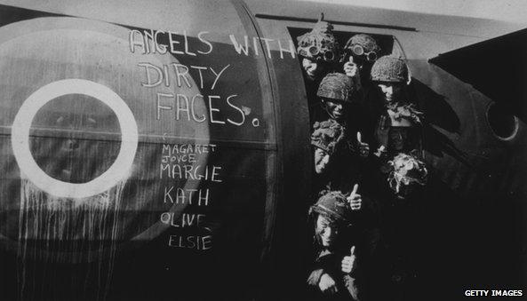 British paratroopers pictured in 1944