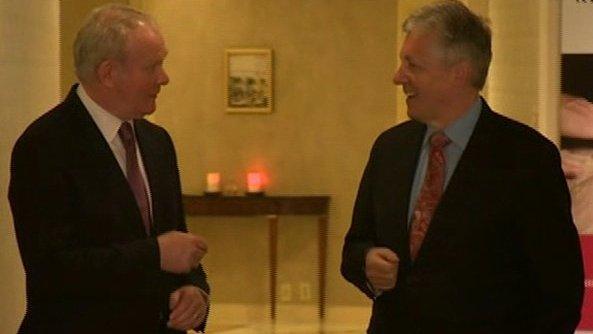 Martin McGuinness and Peter Robinson