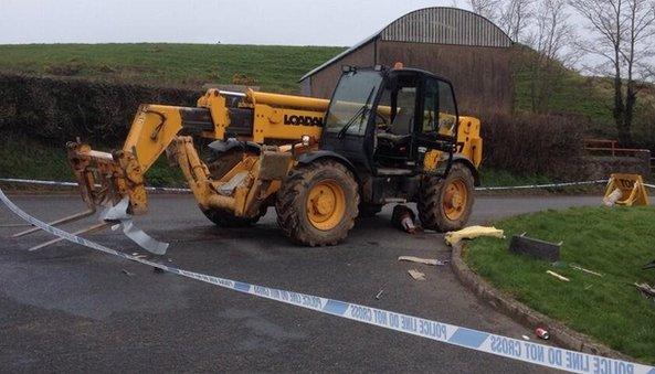 Digger believed to have been used in robbery