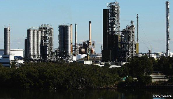 Refinery in Sydney, Australia