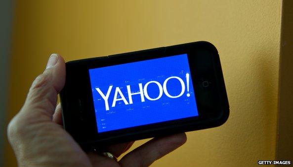 Yahoo on phone