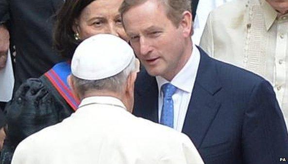 Enda Kenny meeting Pope Francis