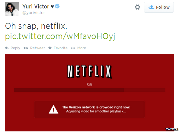 Yuri Victor's twitter feed with netflix image