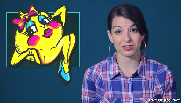 Anita Sarkeesian and Ms Pac Man