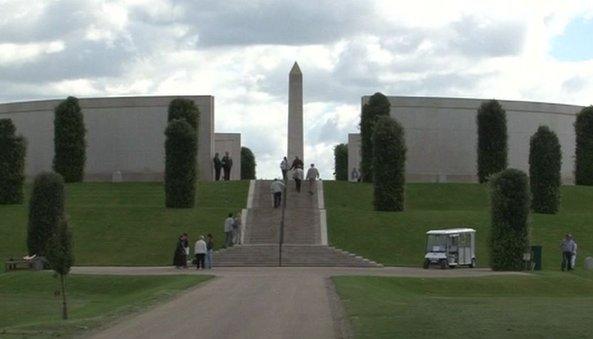 The National Armed Forces Memorial commemorates more than 16,000 people who have died on duty since World War Two.