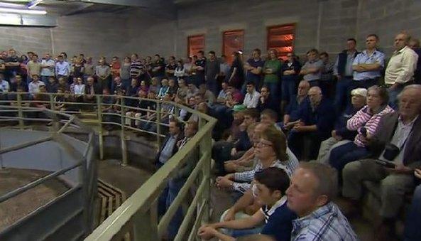 About 500 people voted in favour of action at Market Drayton livestock market on Thursday