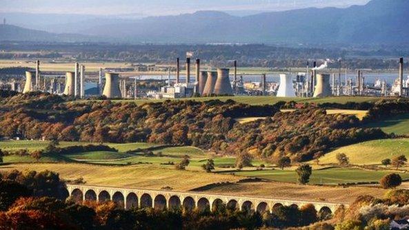 Grangemouth petrochemical plant