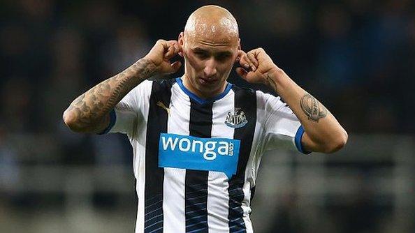 Newcastle United midfielder Jonjo Shelvey