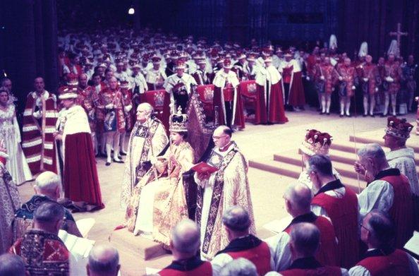 The coronation of Queen Elizabeth II