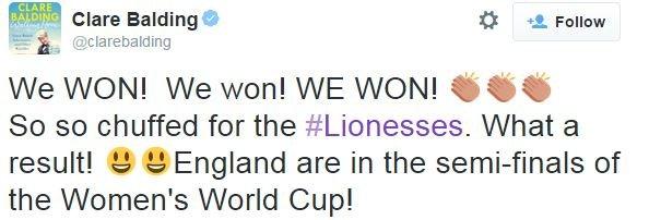 Clare Balding on Twitter