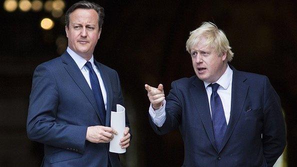 David Cameron and Boris Johnson