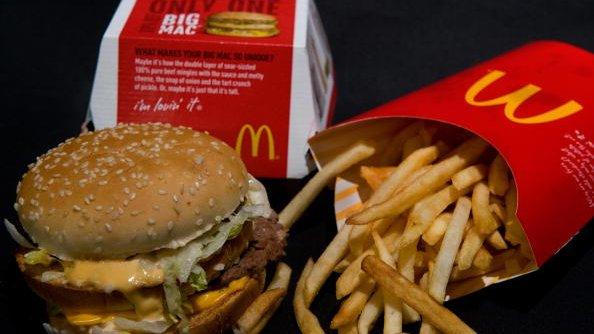 Burger and fries